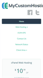 Mobile Screenshot of mycustomhosting.net