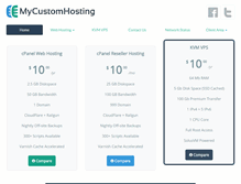 Tablet Screenshot of mycustomhosting.net